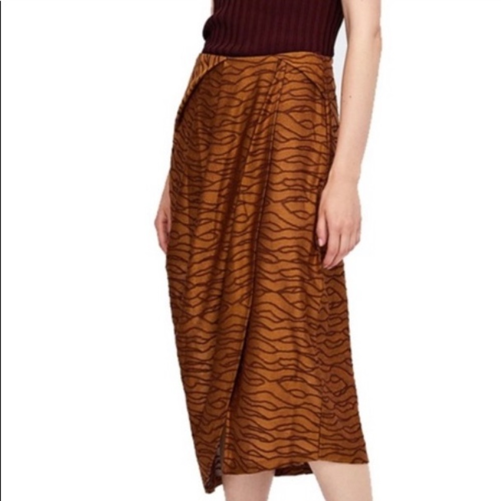 Zara Faux Wrap Skirt